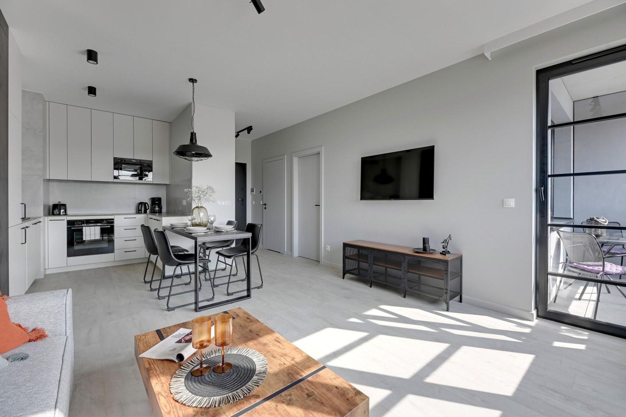 Flatbook - City Center Apartments Doki Living 格但斯克 外观 照片