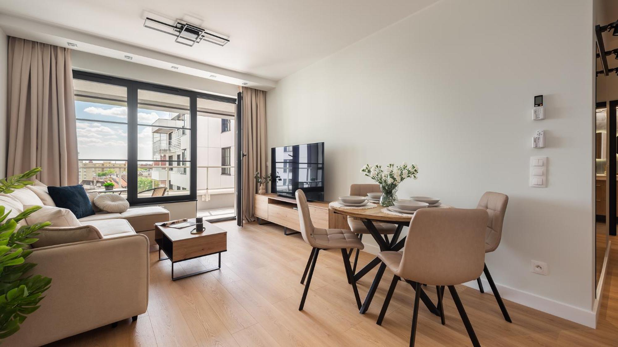 Flatbook - City Center Apartments Doki Living 格但斯克 外观 照片